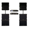 L-Acoustics set: 4 x ARCS Wide + 4 x SB18m + 1 x LA8